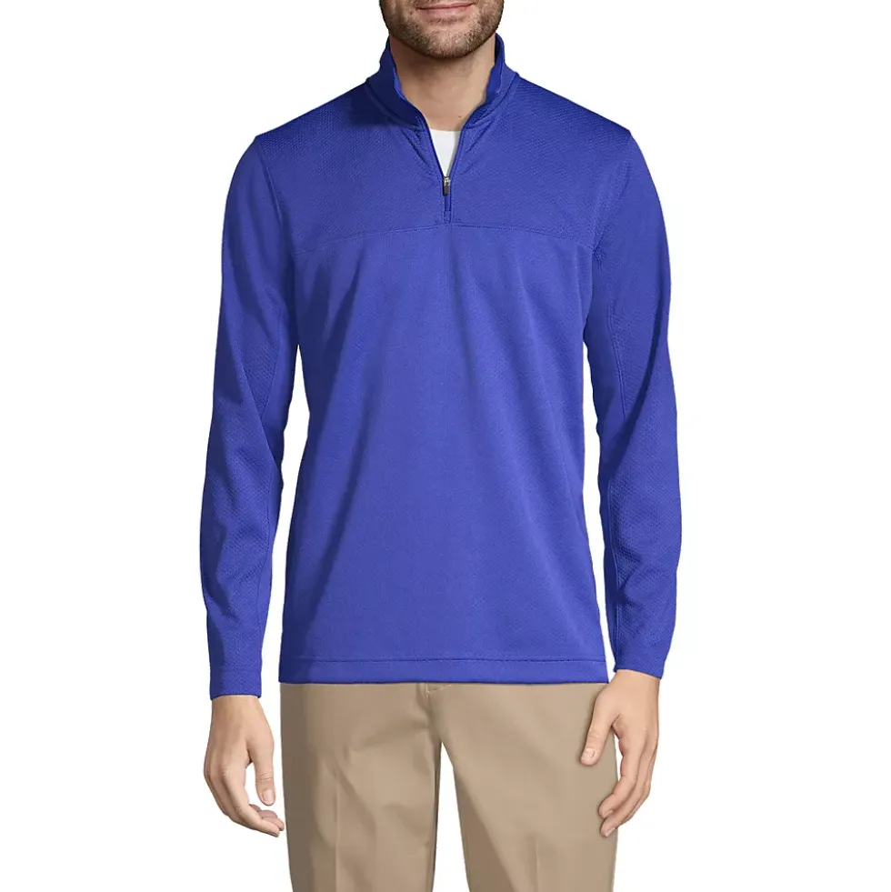 Men's Textured Quarter Zip Pullover