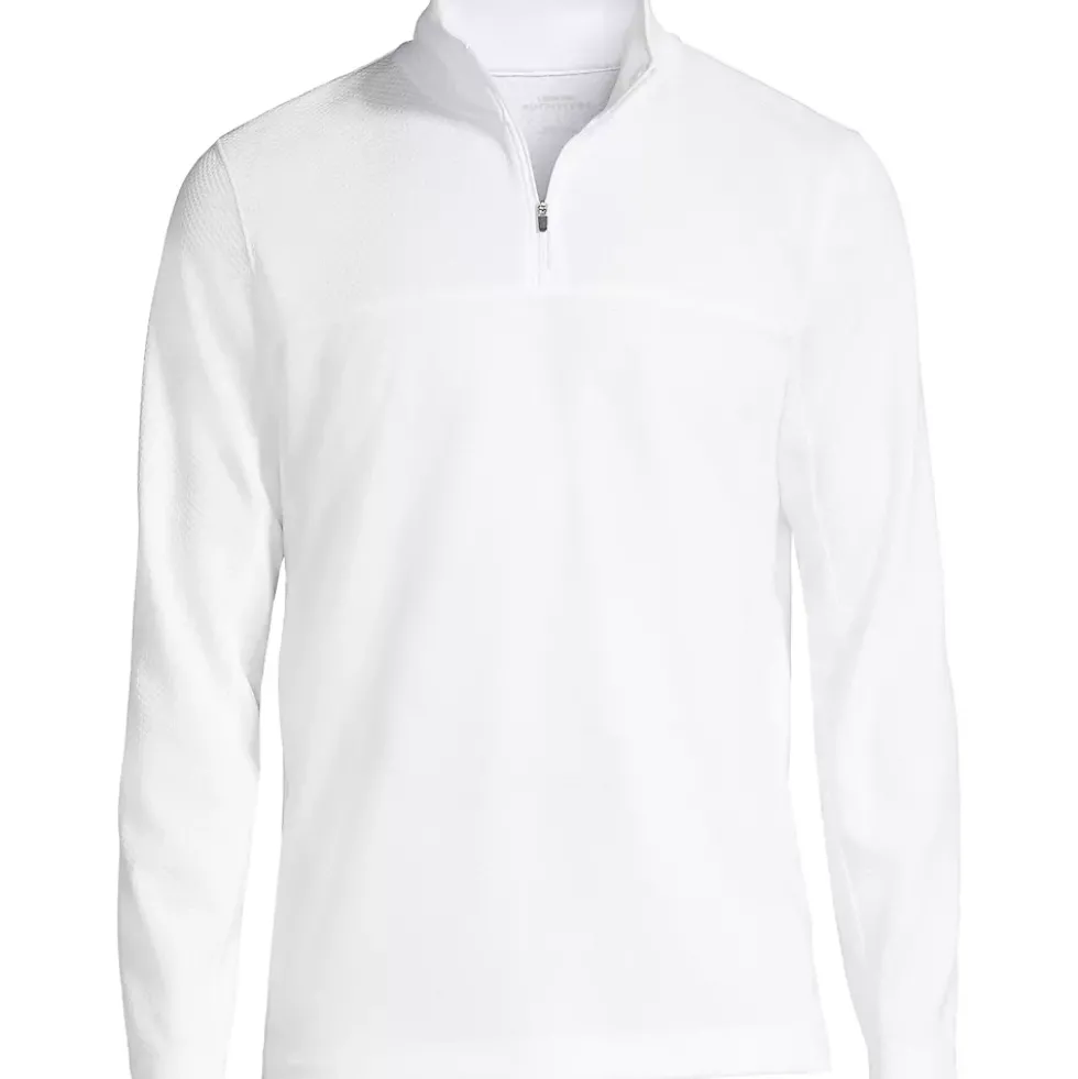 Men's Textured Quarter Zip Pullover