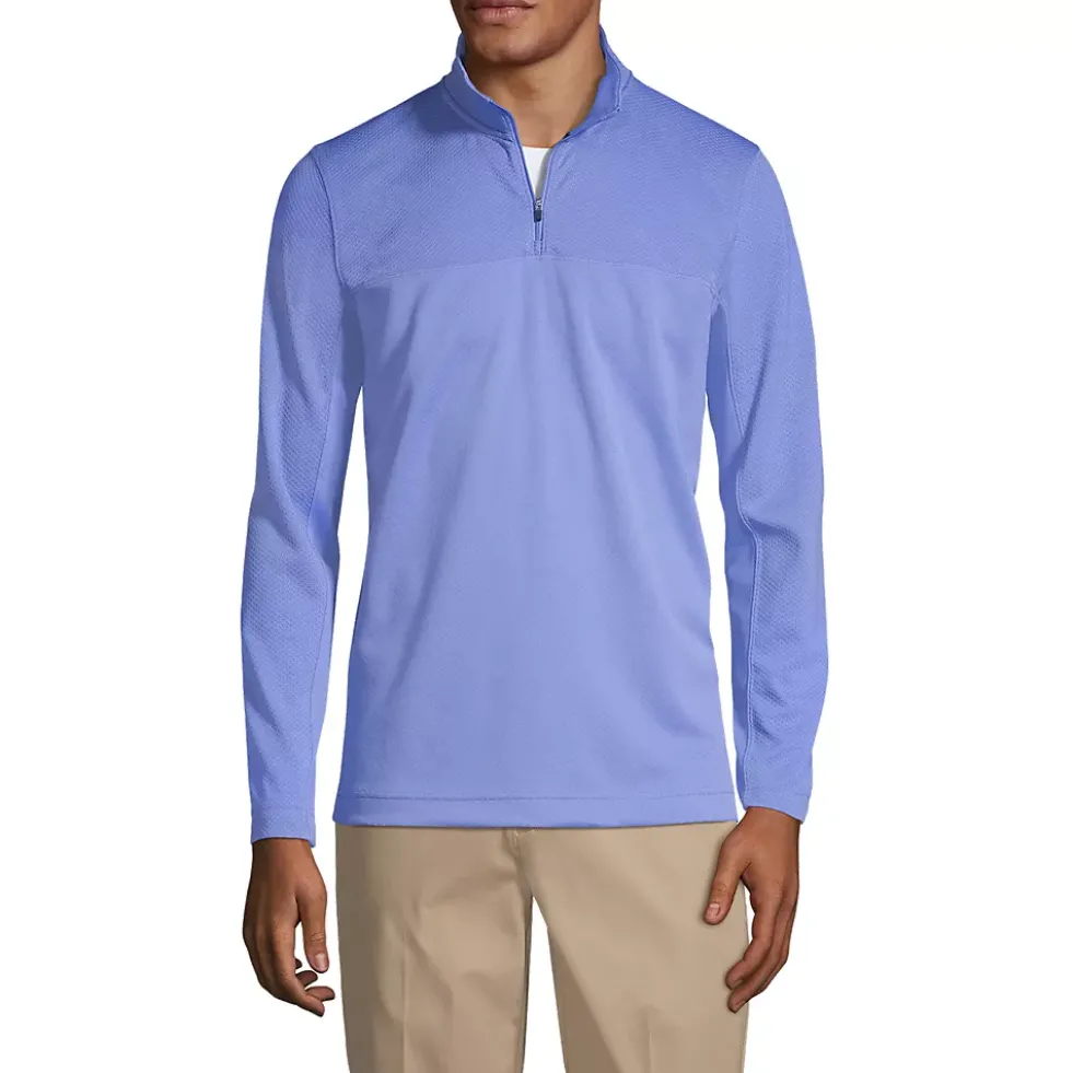 Men's Textured Quarter Zip Pullover