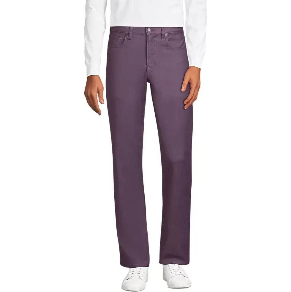 Men's Traditional Fit Comfort Waist Knit 5-Pocket Pants