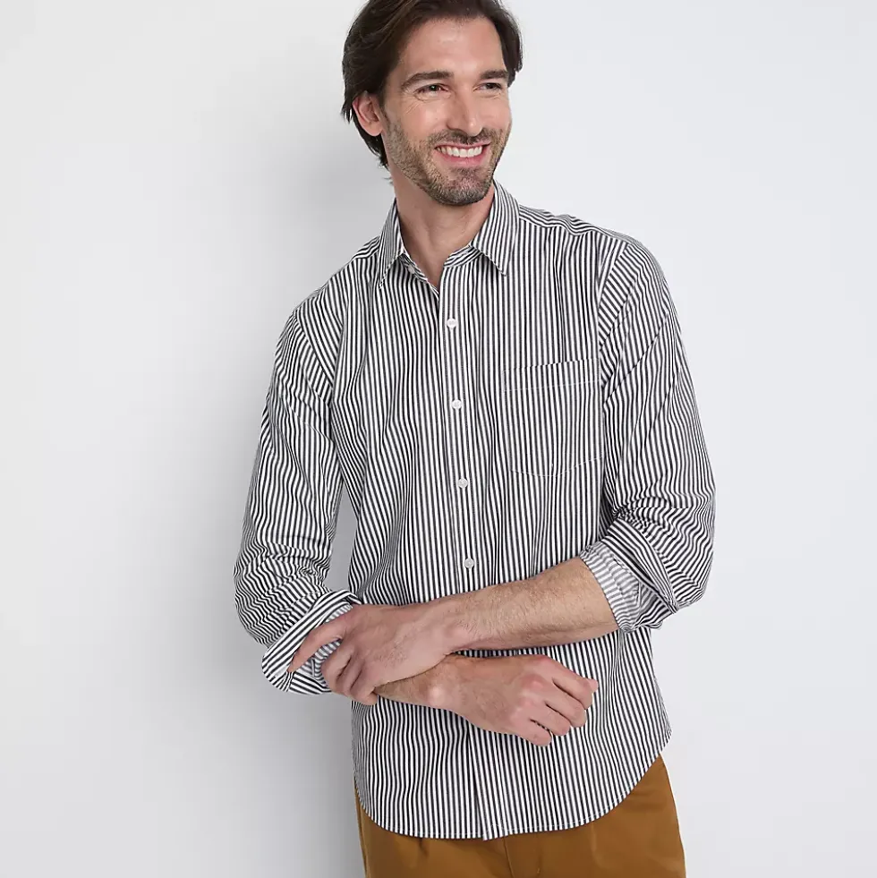 Men's Traditional Fit Long Sleeve Travel Kit Shirt