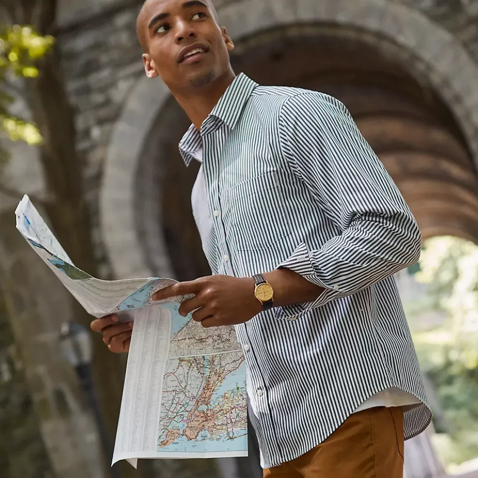 Men's Traditional Fit Long Sleeve Travel Kit Shirt