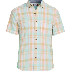 Men's Traditional Fit Short Sleeve Madras Shirt