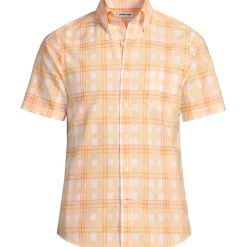 Men's Traditional Fit Short Sleeve Madras Shirt