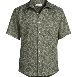 Men's Traditional Fit Short Sleeve Linen Shirt