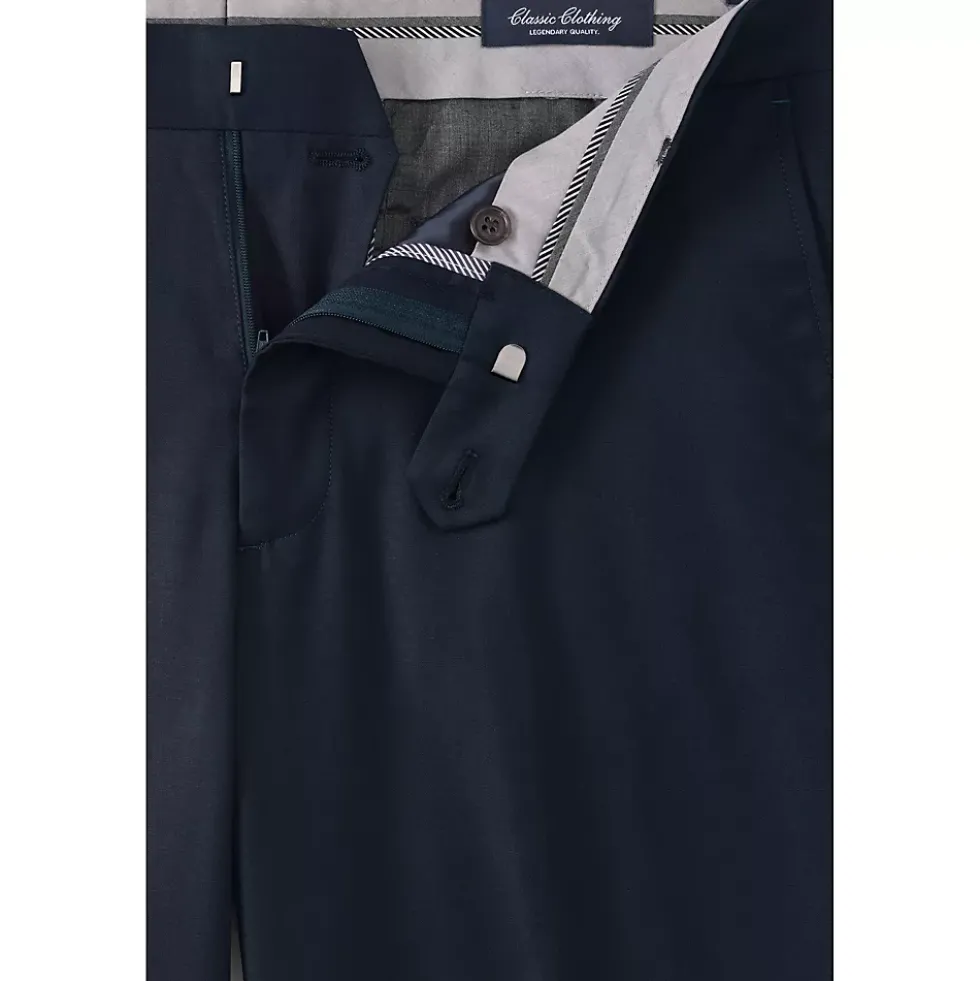 Men's Traditional Fit Year'rounder Stretch Wool Dress Pants