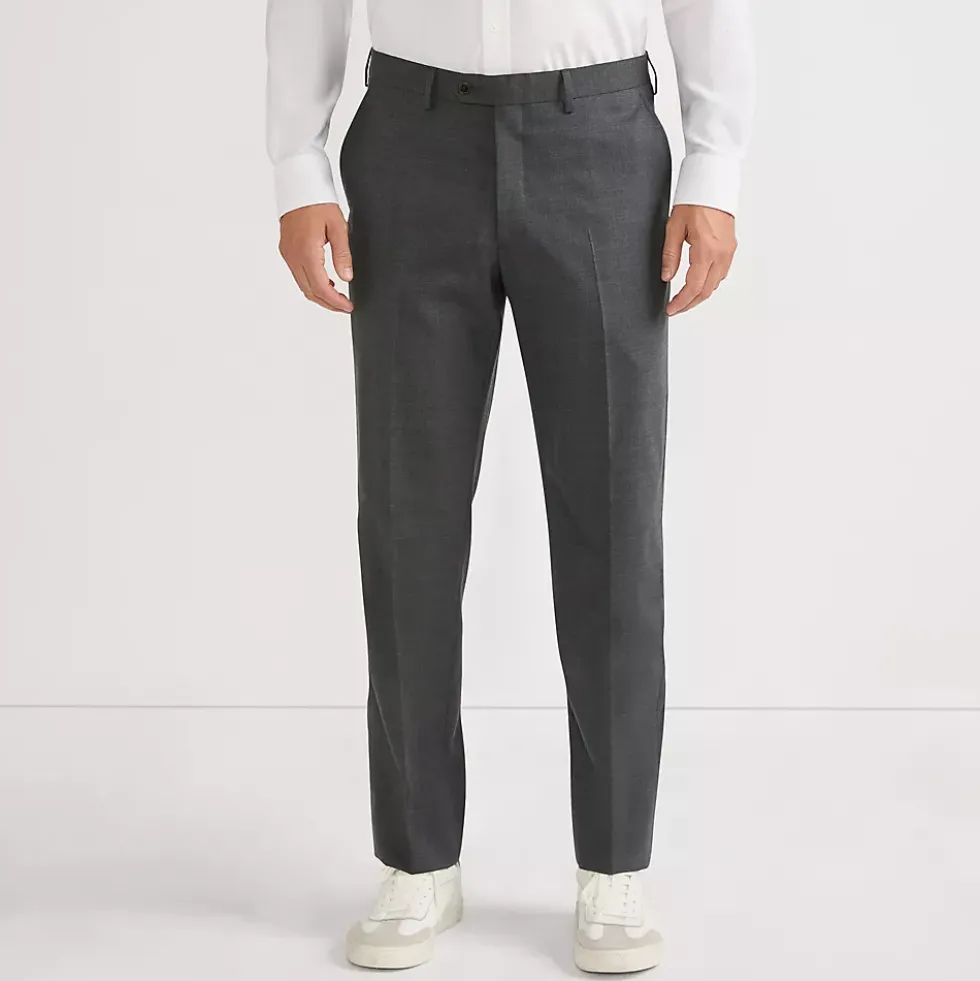 Men's Traditional Fit Year'rounder Stretch Wool Dress Pants