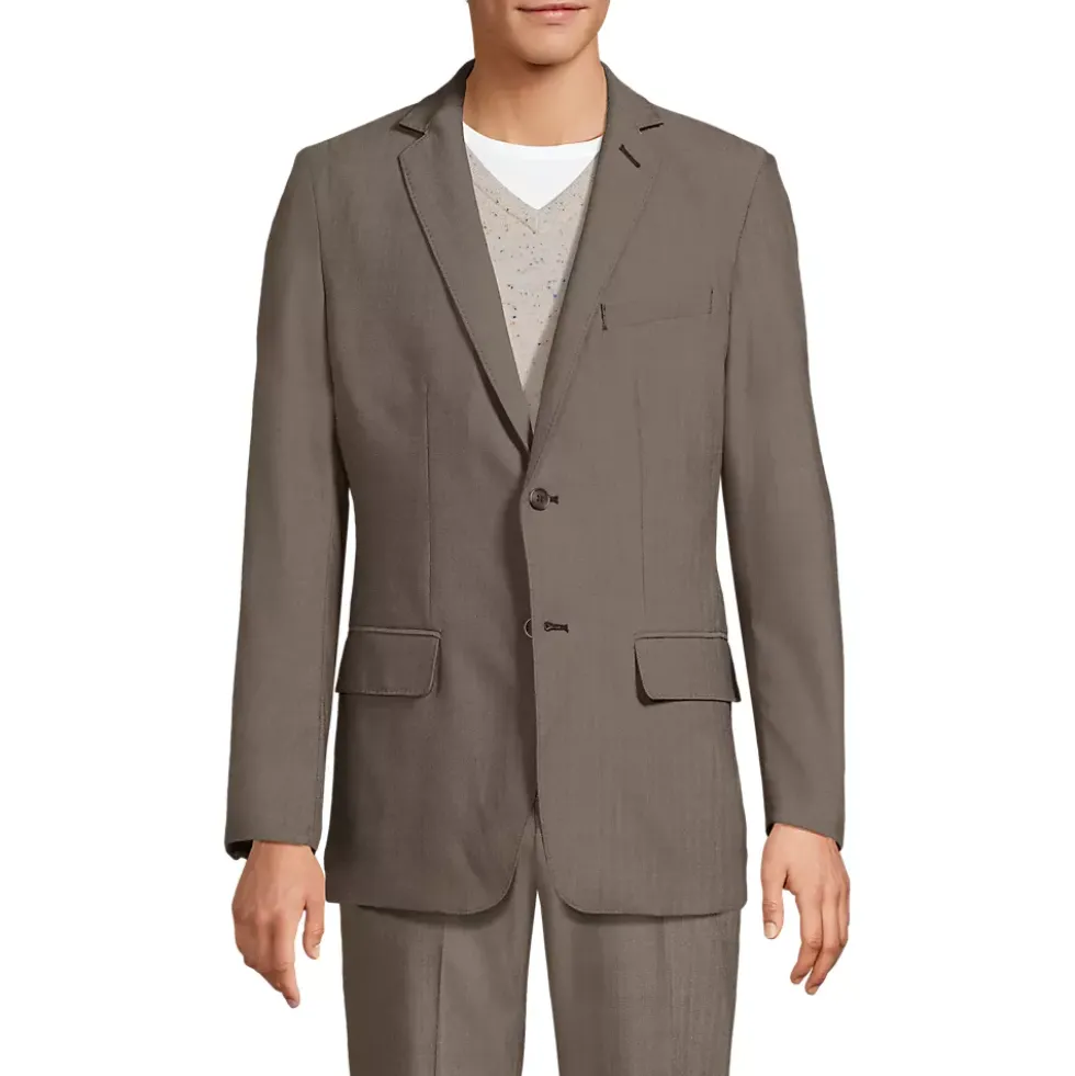 Men's Traditional Fit Year'rounder Stretch Wool Suit Jacket