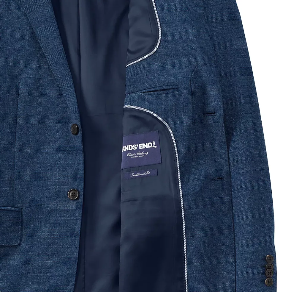 Men's Traditional Fit Year'rounder Stretch Wool Suit Jacket