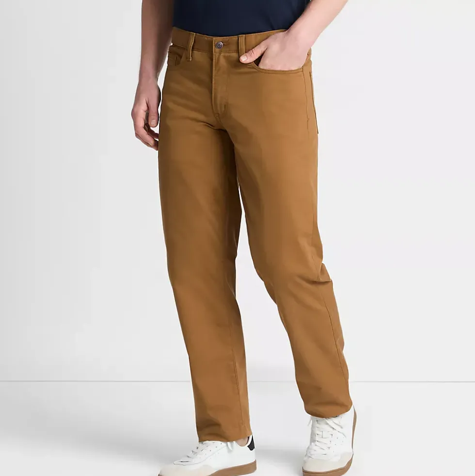 Men's Travel Kit Comfort Waist Traditional Fit 5 Pocket Pant