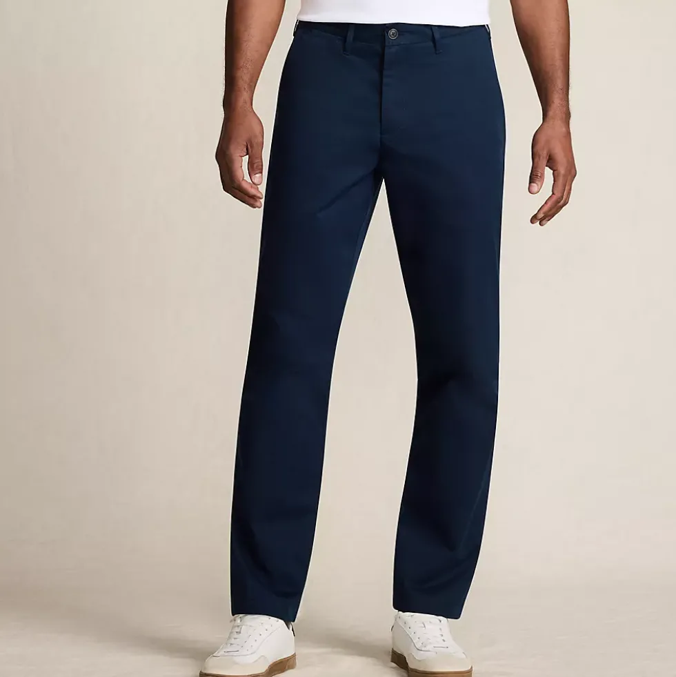 Men's Travel Kit Comfort Waist Athletic Fit Chino Pant