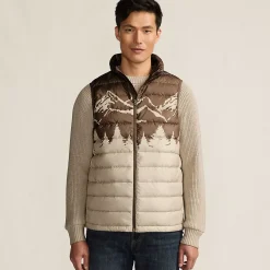 Men's Wanderweight Packable Print Down Vest