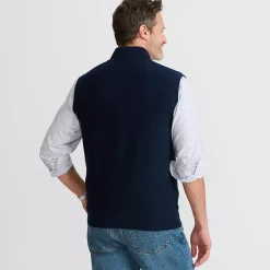 Men's Washable Merino Full Zip Sweater Vest