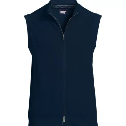 Men's Washable Merino Full Zip Sweater Vest