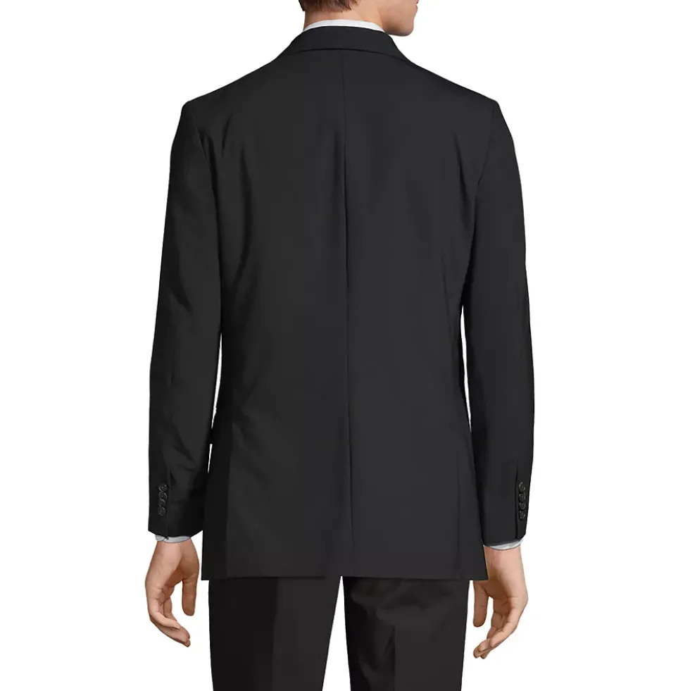Men's Washable Wool 2 Button Traditional Fit Suit Jacket