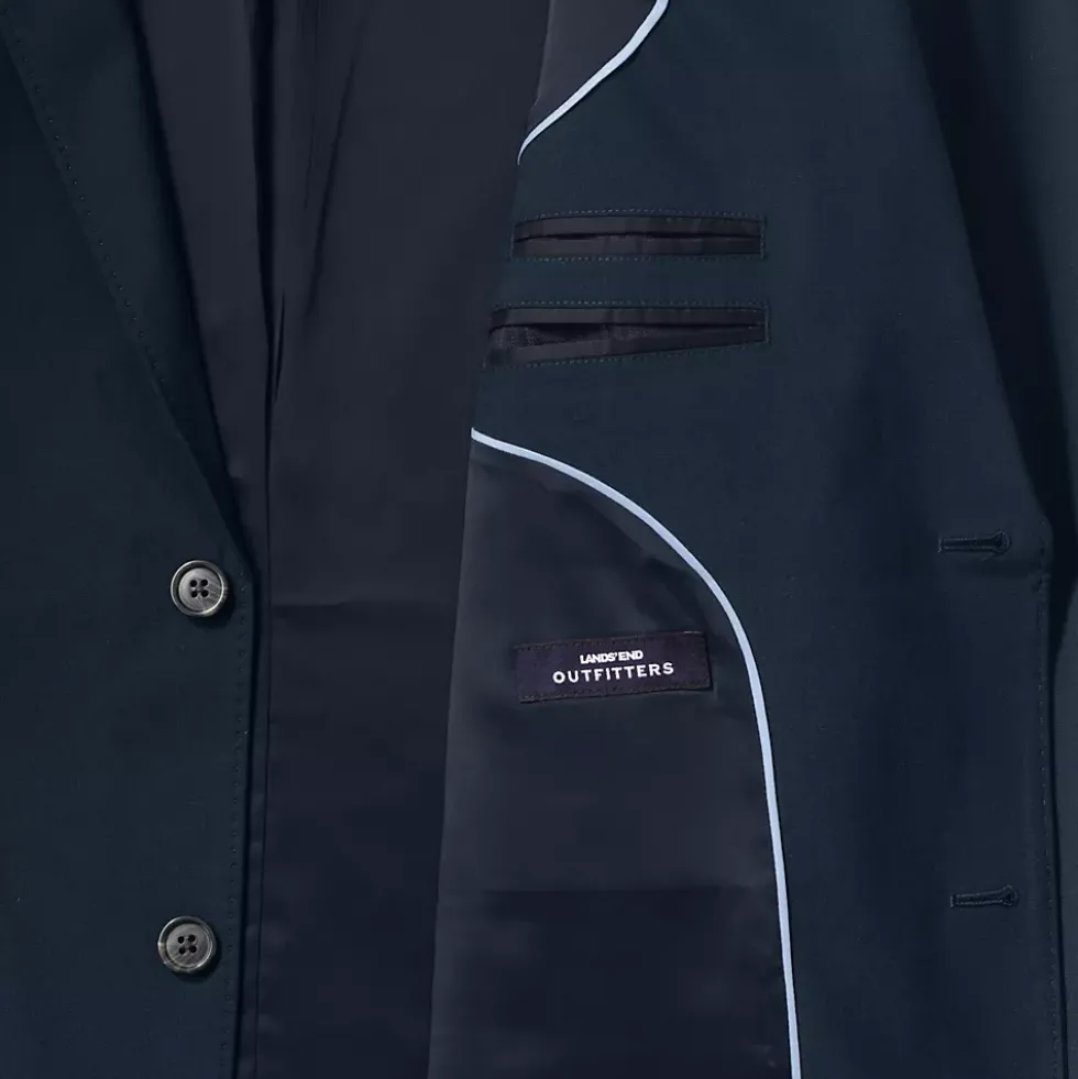 Men's Washable Wool 2 Button Traditional Fit Suit Jacket