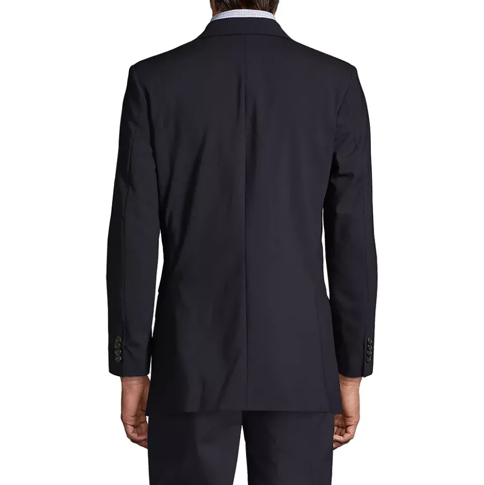 Men's Washable Wool 2 Button Traditional Fit Suit Jacket