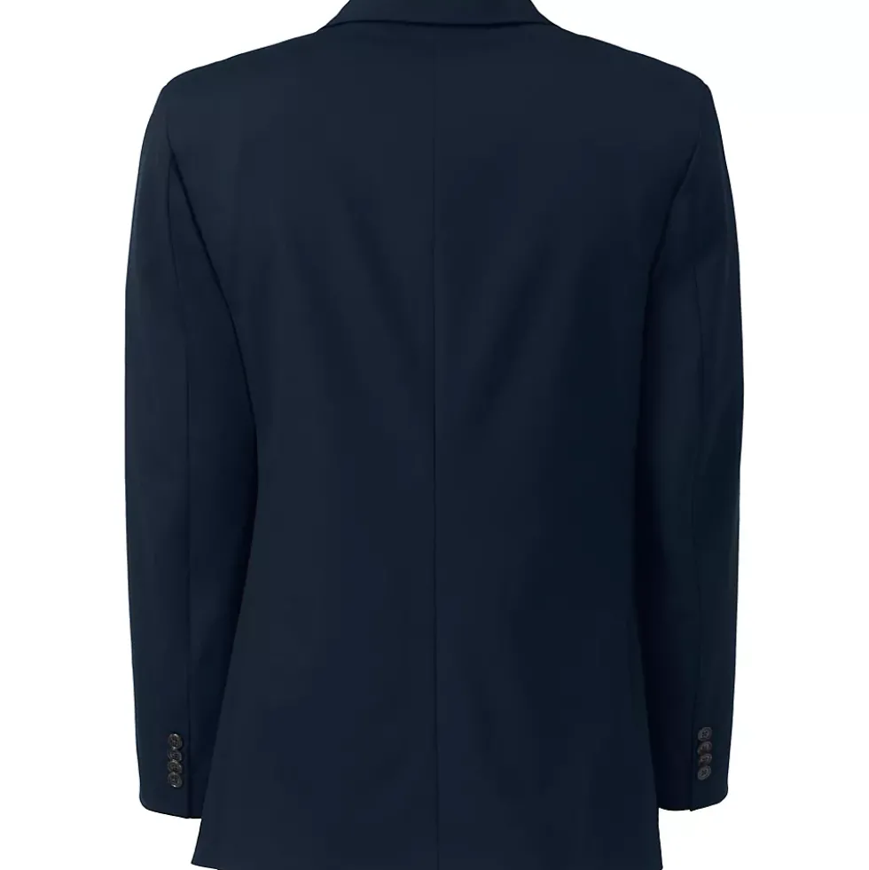 Men's Washable Wool 2 Button Traditional Fit Suit Jacket