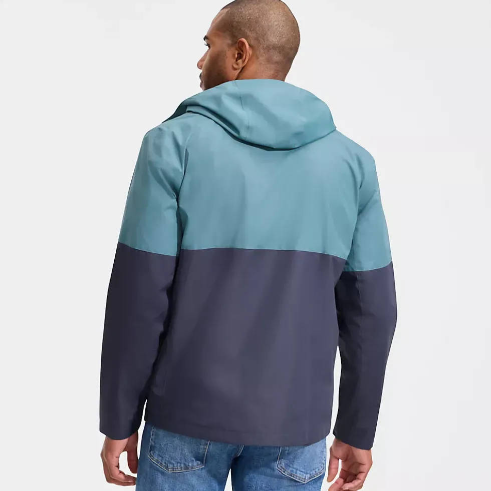 Men's Waterproof Colorblock Raincoat