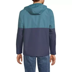 Men's Waterproof Colorblock Raincoat