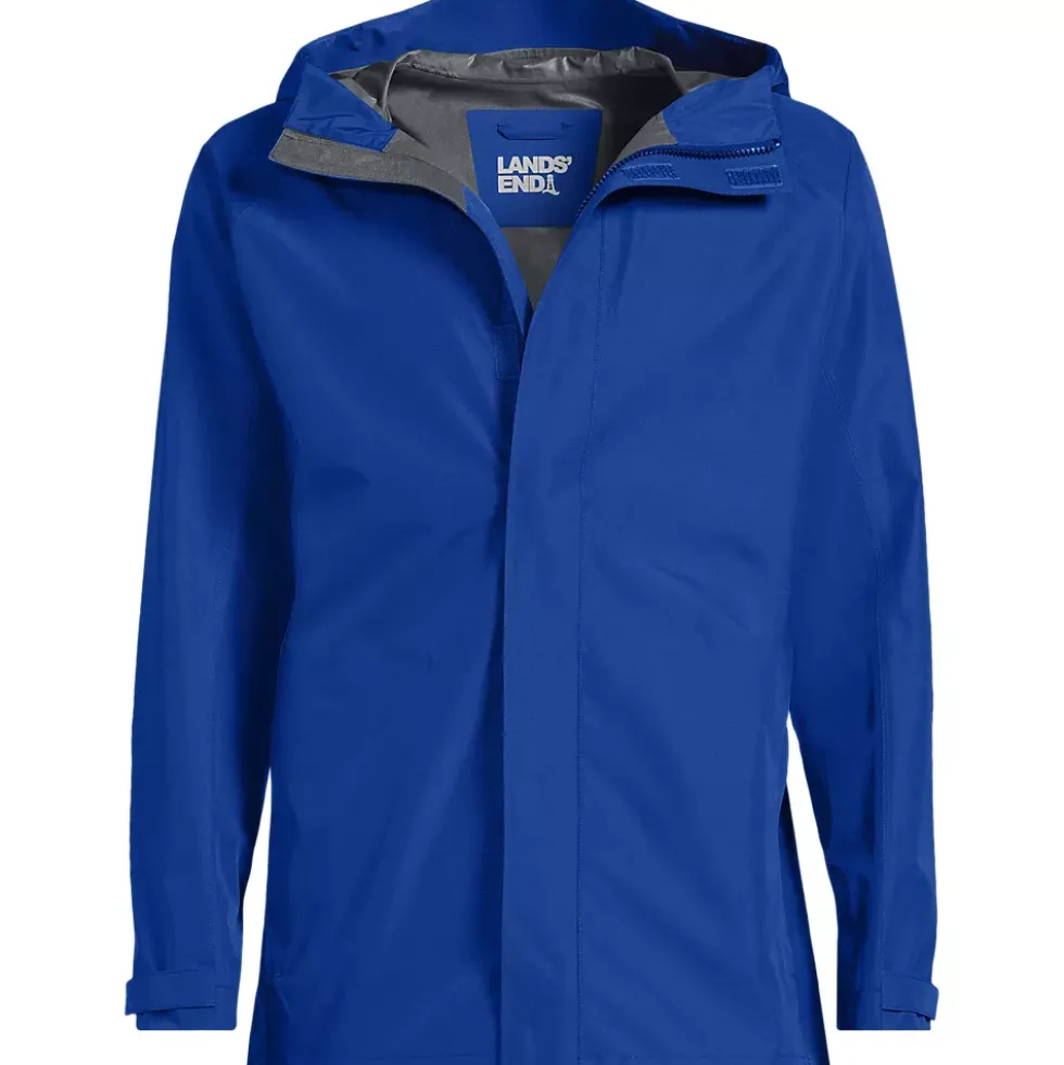 Men's Waterproof Hooded Packable Rain Jacket