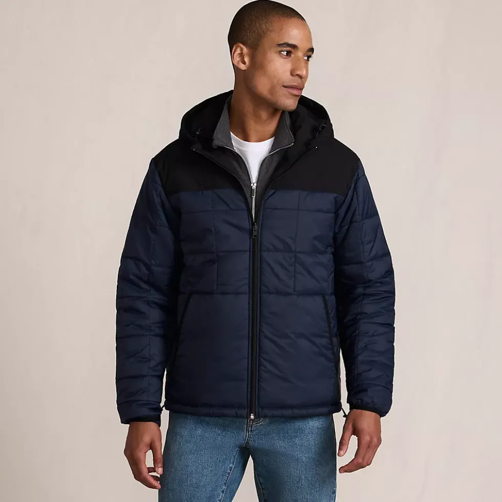 Men's Weatherproof Reversible Hooded Jacket