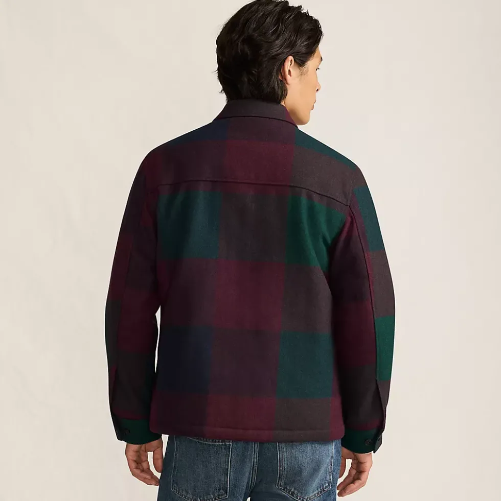 Men's Wool Blend Shirt Jacket