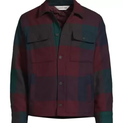 Men's Wool Blend Shirt Jacket