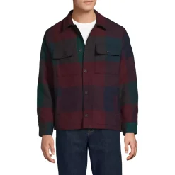 Men's Wool Blend Shirt Jacket
