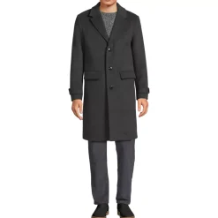 Men's Wool Blend Top Coat