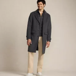 Men's Wool Blend Top Coat