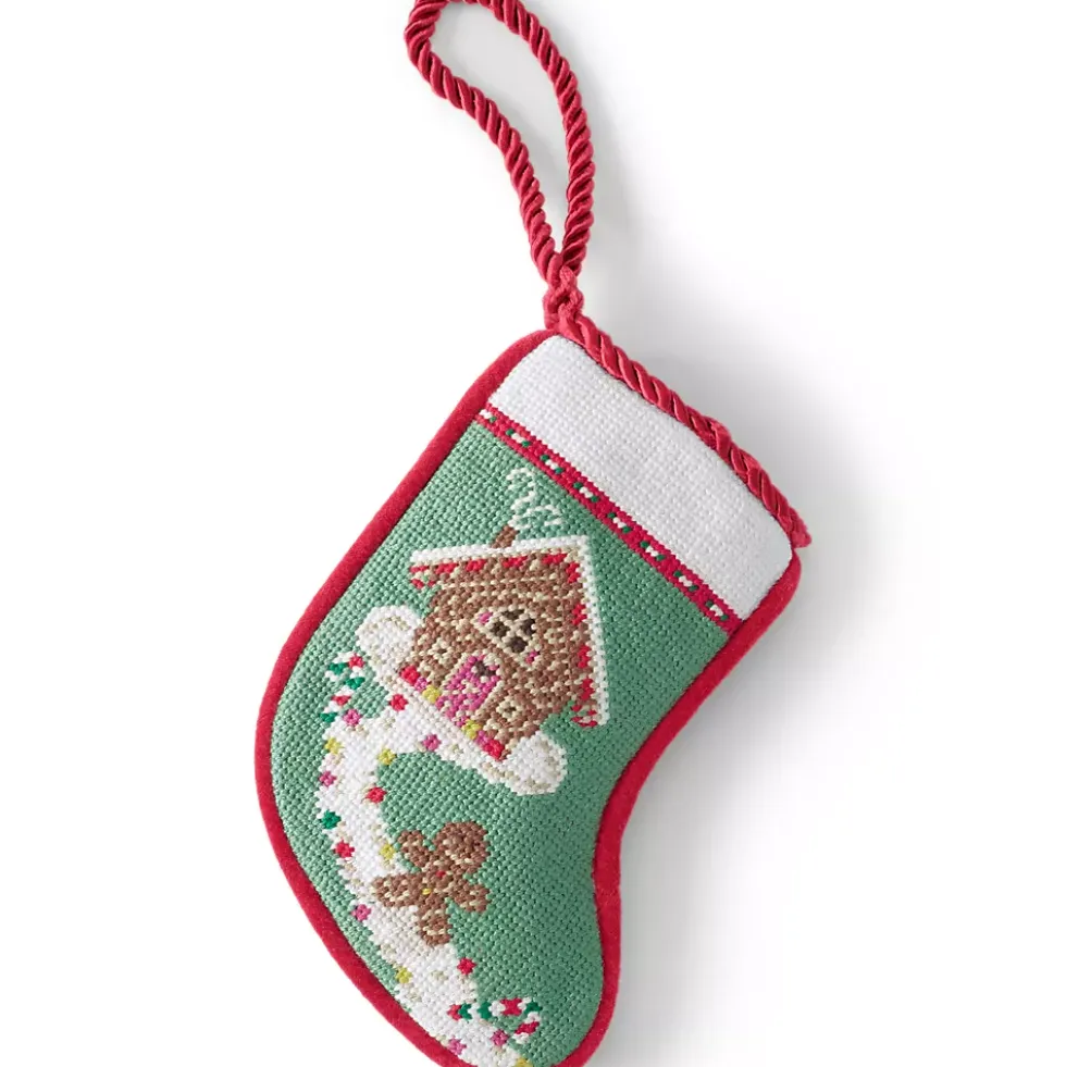 Mini Needlepoint Christmas Stocking