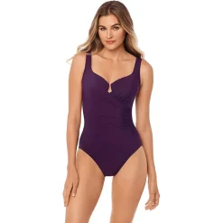 Miraclesuit Women's Must Haves Escape Slimming Underwire One Piece Swimsuit