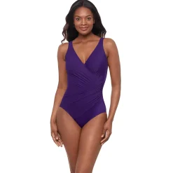 Miraclesuit Women's Must Haves Oceanus V-neck Slimming One Piece Swimsuit