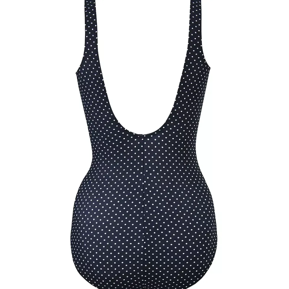 Miraclesuit Women's Must Have Pin Point Oceanus V-neck Slimming One Piece Swimsuit