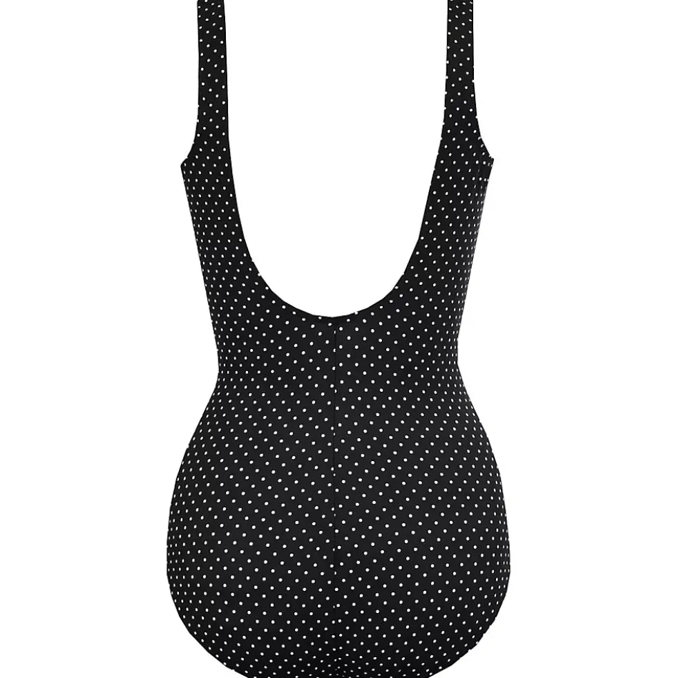Miraclesuit Women's Must Have Pin Point Oceanus V-neck Slimming One Piece Swimsuit