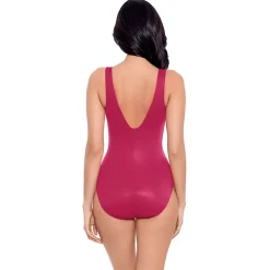 Miraclesuit Women's Rock Solid Regatta Slimming One Piece Swimsuit
