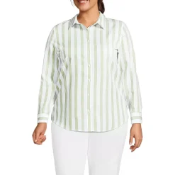 No Iron Button Front Shirt