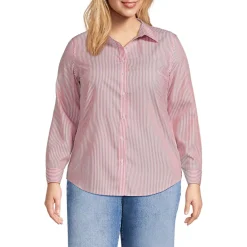 No Iron Button Front Shirt