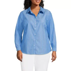 No Iron Button Front Shirt
