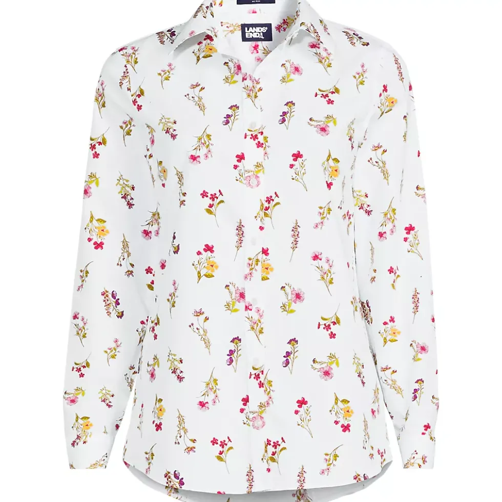 No Iron Button Front Shirt