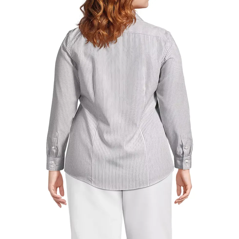 No Iron Button Front Shirt