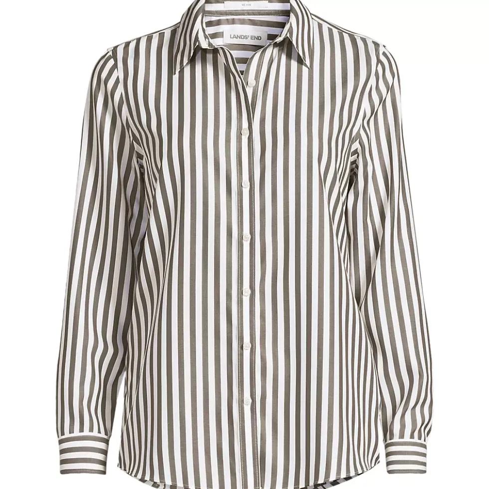No Iron Button Front Shirt