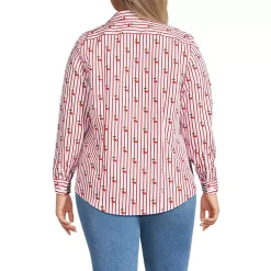 No Iron Button Front Shirt