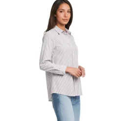 No Iron Button Front Shirt