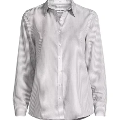 No Iron Button Front Shirt