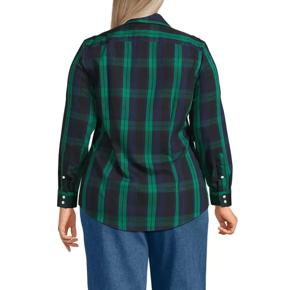No Iron Button Front Shirt