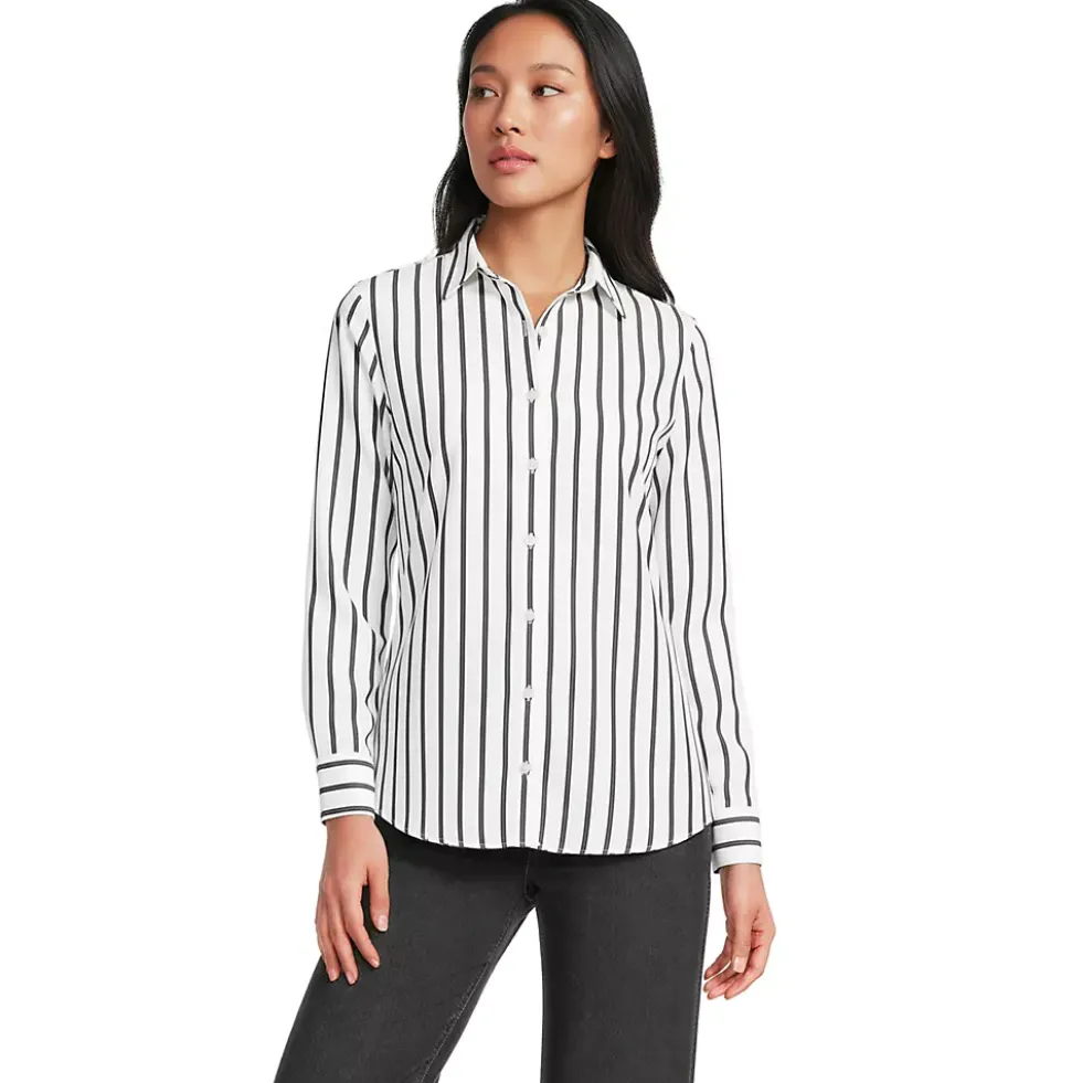No Iron Button Front Shirt