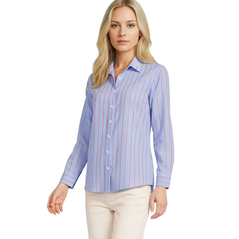 No Iron Button Front Shirt