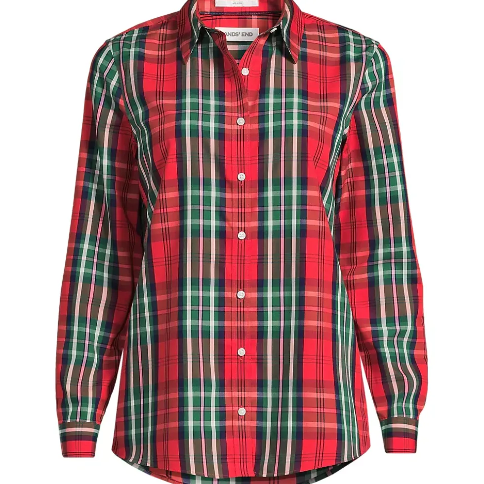 No Iron Button Front Shirt